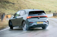 Cupra Born powerslide rear quarter tracking