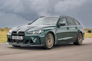 01 BMW M3 CS Touring 2025 Autocar review lead driving track 01 BMW M3 CS Touring 2025 Autocar review lead driving track