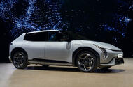 Kia EV4 hatch front quarter