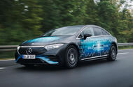 Mercedes EQS solid state front quarter tracking