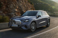 2026 Mercedes Benz GLC front quarter tracking