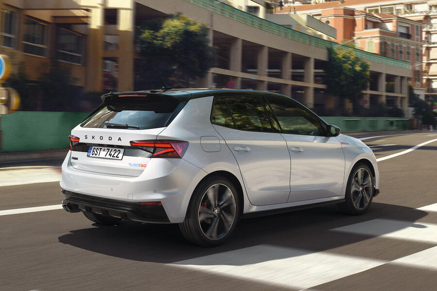 Skoda Fabia 130 rear quarter driving