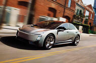 Toyota Corolla Concept front quarter tracking no text