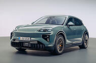 Porsche Cayenne EV front three quarter Autocar exclusive image