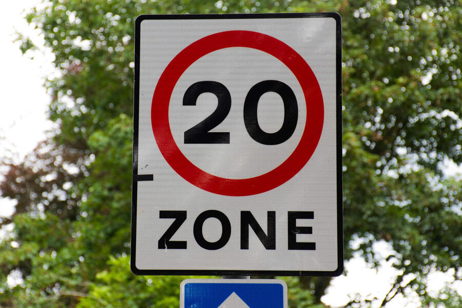 20mph speed sign